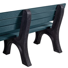 Aurora Traditional 6 ft Park Bench, Nantucket Blue