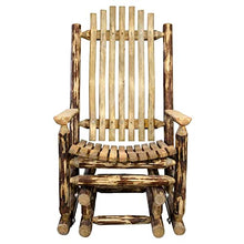 Montana Woodworks Glacier Country Glider Rocker Brown