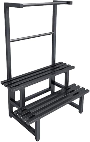 Hanging Plant Stand Metal Stepped Planter Shelves Floor Standing Plant Shlef Large Multiple Flower Pot Holder Rack Rustproof Display Holder Steel Storage Shelving For Living Room Balcony Garden