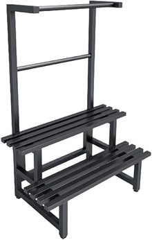 Hanging Plant Stand Metal Stepped Planter Shelves Floor Standing Plant Shlef Large Multiple Flower Pot Holder Rack Rustproof Display Holder Steel Storage Shelving For Living Room Balcony Garden