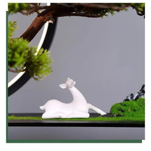 YXIANG56Q Fake Plants Artificial Bonsai Tree Plants Decoration Chinese Style Fake Plants Living Room Porch Soft Decoration Bonsai Tree
