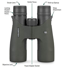Vortex Optics Razor UHD 8x32 Binoculars with GlassPak Pro Harness Green