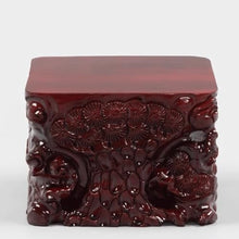 QUANGJN Pcs Plants Saucers Solid Wood Carved Flowerpot Fish Tank Heightened and Thickened Rectangular Base Pad Plant Pot Saucers,