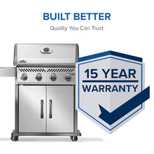 Napoleon Rogue 525 Natural Gas Grill, Stainless Steel, Premium 4-Burner BBQ