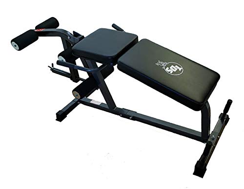 TDS Heavy Duty Leg Curl Extension Machine Gray Frame and Black Pads