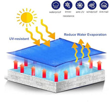 Blue PE Hot Tub Spa Bubble Cover Pool Solar Blanket