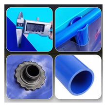 Zfmnoyev Round Above Ground Frame Pool, Portable Collapsible Canvas Water Storage Tank, PVC Water Storage Pool with Water Outlet, for Outdoor Koi Culture Irrigation(1.8x0.6m)