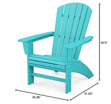 POLYWOOD® Nautical Curveback Adirondack Chair in Aruba