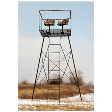 Guide Gear 12' Hunting Climbing Tree Stand Tower with Ladder for 2 Persons