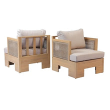 Outdoor Furniture Set, 2 PCS Patio Armchairs, Outside Club Chair Set of 2