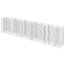 Heofavd Gabion Raised Bed Galvanized Steel 177.2"x19.7"x39.4" Garden Planter for Flowers and Plants, Sturdy Mesh Rock Cage for Outdoor Landscaping and Patio Border Decor
