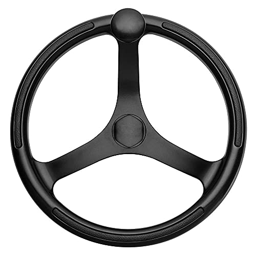 Schmitt & Ongaro Marine Primus Wheel 13.5" Black 3/4 Tapered Shaft