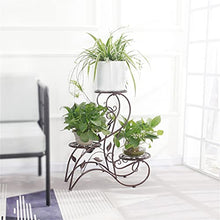 Metal Plant Stand, Indoor Flower Pot , Living Room And Balcony(Black)