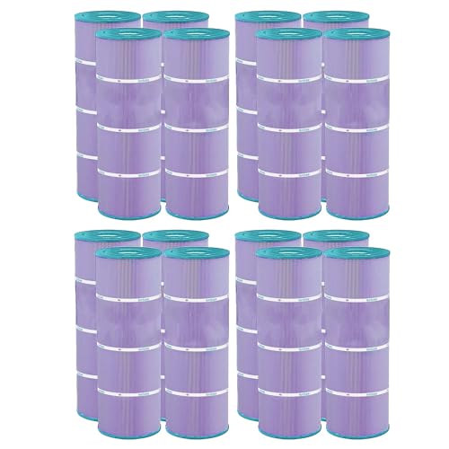 Hurricane Filter 16 Pack HF7483-04P Platinum Purple Pool Filter Cartridge - Replacement for PA81-4-M, Unicel C-7483, Filbur FC-1225, Hayward SwimClear C3030, 3025, 3020