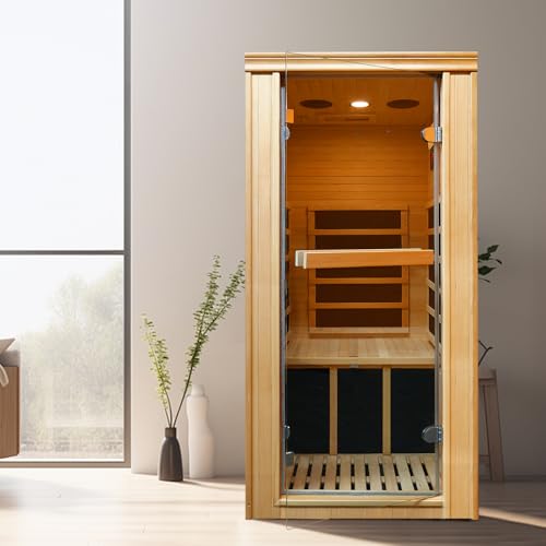 EPOFIT Single Person Far Infrared Sauna Natural