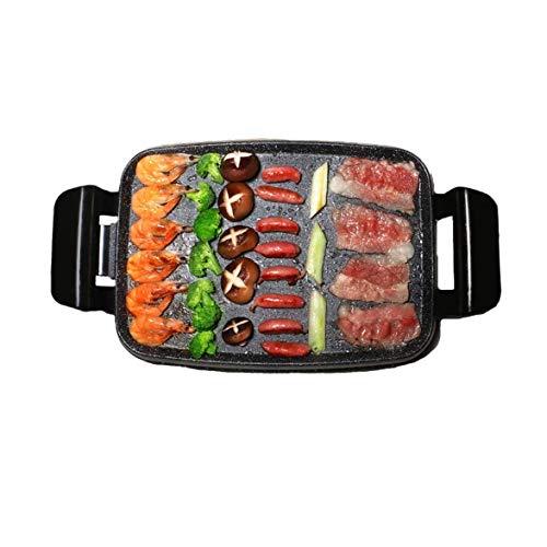 AFPSDLFJDLS Multi Function Household Electric Grills Griddles Hot Pot BBQ Machine Non Stick Pan