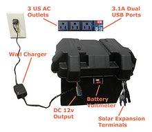 Tektrum Portable 1000w (2000w Peak) Powerpack Power Source Station, Silent Gas Free Generator with 420Wh/35Ah Battery, Solar Panel - Power up mini-Fridge, TV - Plug-N-Play (60w Solar Panel)