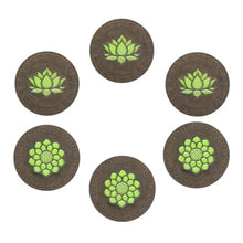 Kunovo Luminous Stepping Garden Stones, Pathway Landscaping Pavers with Lotus Pattern, Oriental Style Dimensional Pond Areas/Lawn/Courtyard Decor (Size : 6 PCS), 58741