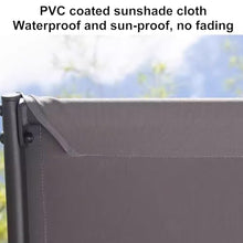 DYUNCZ 2-Seat Patio Swing Chair, Porch Patio Swing with Adjustable Canopy, Heavy-Duty Metal Frame, Weather Resistant, Breathable Seat Fabric, Weight Capacity 300 Kg / 660 Lbs