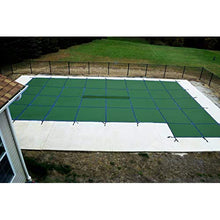 WaterWarden Solid Vinyl Pool Safety Cover – 18’ x 36’ Rectangular Pool with Right Step – UL Classified to ASTM F1346 Safety Standard – 15-Year Warranty – 4,000 lb. Break Strength – Hardware Included