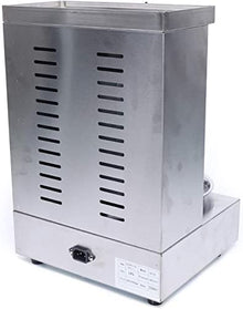 Professional Shawarma Machine Doner Kebab Grill 3000W Gyro Rotisserie Propane Gas Vertical Broiler, Stainless Steel LPG Roasters Barbecue for Restaurant Dinner Home Kitc,