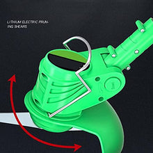 Lawn Mowers Rotary Lawn Mower Electric Rechargeable Household Small Lawn Mower Multifunctional Lithium Battery Lawn Mower for Agriculture and Gardening (Green Battery*1)