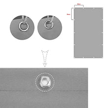 Sun Shade Sail 5x5m Large Rectangle 98% UV Block Waterproof Polyester with Free Rope for Garden Backyard Patio Light Grey