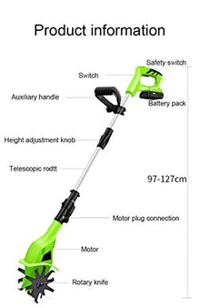 Electric Small Weeder, Grounding Machine, Excavator, Rotary Tiller, Lithium Cultivator, Tiller