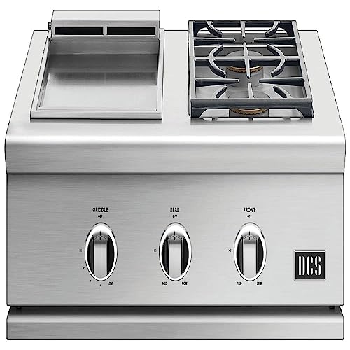 DCS Series 9 30-Inch Propane Double Side Burner with Griddle - GDSBE1-302-L