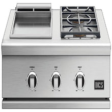 DCS Series 9 30-Inch Propane Double Side Burner with Griddle - GDSBE1-302-L