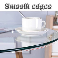 BIUBPW 32" Round Dining Table Top Tempered Glass Table Top Clear Dining Table Top Side Table/Coffee Table/Office Table Replacement Table Top(110cm-43in)