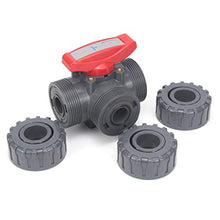 Garden Tap Connector Water Pipe Connectors, 1pcs Three-Way Ball Valve Inner 20-50mm L/T Type Multiple Control Valve(L Style,DN50(63mm))