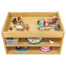 Tot Mate Kid's Book & Toy Storage Organizer Wooden Cabinet Maple
