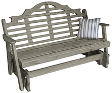 Furniture Barn USA Cedar 4' Marlboro Glider Gray Stain