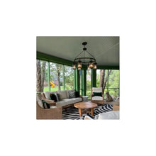 Hinkley Lakehouse Large 12V Outdoor Chandelier, Aged Zinc/Driftwood Gray