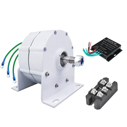 AISINILALAO 48v, Generator Low Speed 20000W 3 Phase Gearless Permanent Magnet AC Alternators 48V/ 220V for Wind Water Turbine Diesel Engine