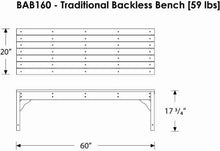 POLYWOOD® Traditional Garden Bench, Black