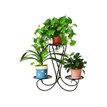 SIDUFHAOPKLL European Wrought Iron Plant Stand Flower Pot Holder for Home Garden Decor - Black