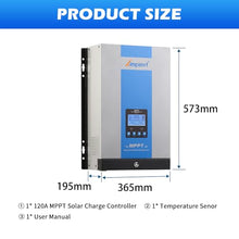 Ampinvt 120A MPPT Solar Charge Controller 12V 24V 36V 48V Battery System Auto,Max Input 150V PV Solar Panel Regulator fit for Gel Sealed Flooded and Lithium Battery