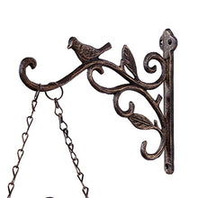 XYIANG Wall Clock Art Clock Double-Sided Outdoor Garden Clock - Outdoor Wrought Iron Garden Clock Fashion Double-Sided Wall Metal Clock Wall ClockClock with Bell Shape