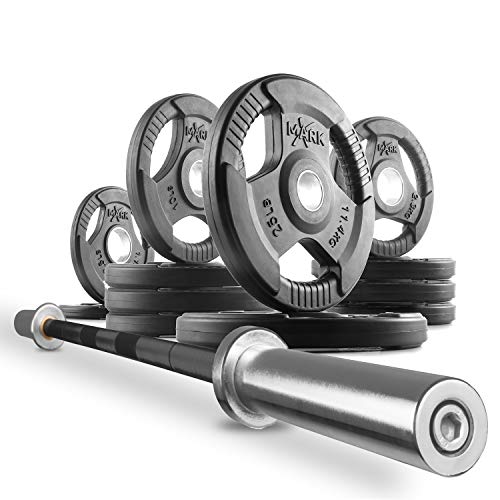 XMark Olympic Weights Set with Bar and Plates 06