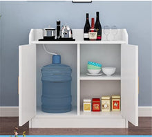NRFJFOP Round Corner Pantry Cabinet Put Bucket Multifunctional Storage with Door Dining Room Side Table Sideboard