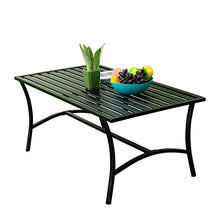 TBLOTYD Coffee Table Outdoor Table Balcony Coffee Table Simple Modern Iron Table Living Room Small Apartment Creative Rectangular Coffee Table End Table,Grey
