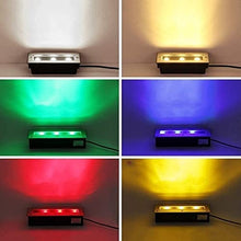 QICBYING Ground LED Landscape Lights - LED Underground Light, AC 85-265V Outdoor LED Recessed Spotlight, IP67 Waterproof Floor Pathway Lighting Lights, for Staircase Step Garden(Red Light,24W)