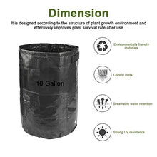 Plant Grow Bags Home Garden Potato Pot Greenhouse Vegetable Growing Bags Moisturizing Jardin Vertical Garden Bag Seedling (Size : 7 US Gallon 30x35CM) (10 US Gallon 34x45CM)