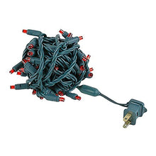 Novelty Lights 24-Pack, 25 Feet 50 LED Red Christmas Mini Light String on Green Wire, 5mm Wide Angle Bulbs, Connectable, Indoor/Outdoor Decor, UL Listed