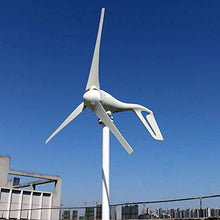 500W Horizontal Wind Turbine Generator, 3 Blades Charge Wind Power with MPPT Controller for Home Use Windmill Energy (12V 24V 48V