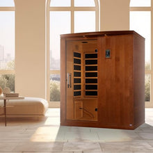 DYNAMIC SAUNAS Madrid Elite 3-Person Infrared Sauna with Bluetooth and LED Control Panel