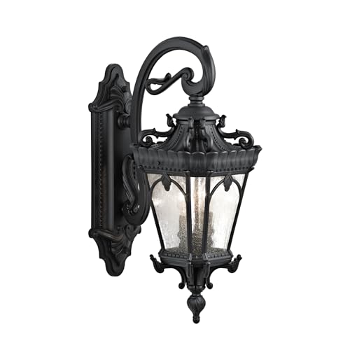 Kichler Tournai 2-Light Outdoor Wall Light, Textured Black