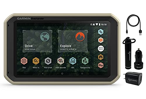 Wearable4U Garmin Overlander Rugged Navigator with Power Pack Bundle